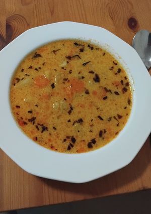 Tárkonyos krumplileves recept fotója