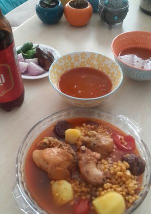 عکسی از دستور آبگوشت با مرغ