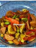 Oseng utren sosis pete Mommylicious