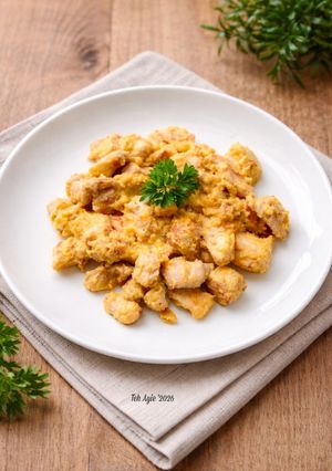 Foto resep Ayam saus telur asin