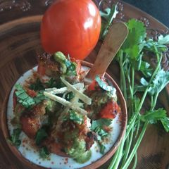 A picture of Tawa Roasted Tomato Chaat.