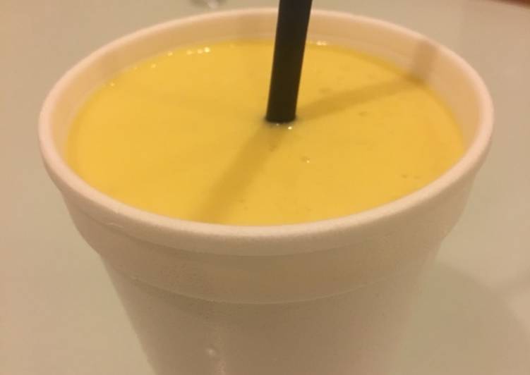 Mango Lassi   (sweetened mango-yogurt drink)
