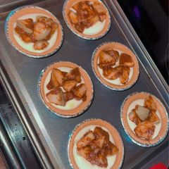 A picture of Mini Apple Pie Cheesecakes.