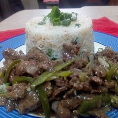 A picture of Dry beef chilli.