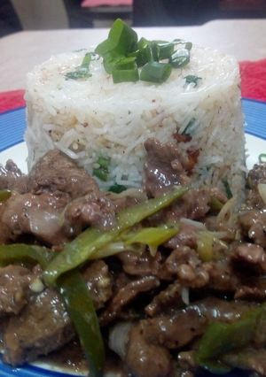 A picture of Dry beef chilli.
