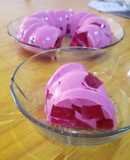 Gelatina con queso crema