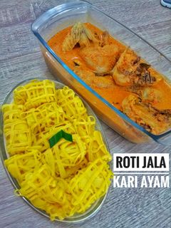 Foto resep Roti jala kari ayam