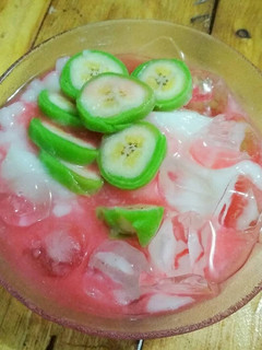 Foto resep Es Pisang Ijo Kulit Dadar Teflon