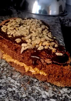 Foto principal de Tarta con pipas de girasol y dulce de leche