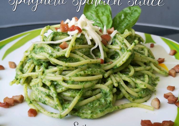 Spaghetti Spinach Sauce