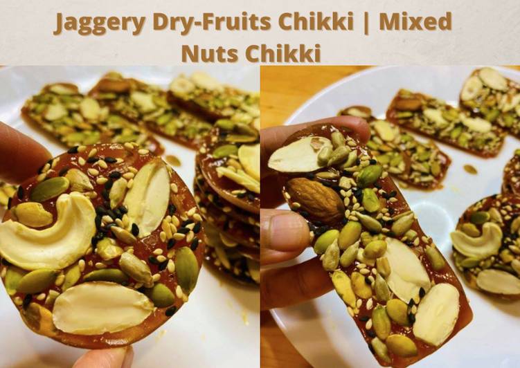 Steps to Make Quick Gur Ki Dry-fruit Chikki | Mixed Nuts Chikki