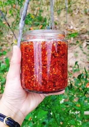 Hình của món Ớt rim (ớt sa tế).