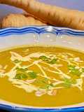 Crema de chirivías y hortalizas de invierno