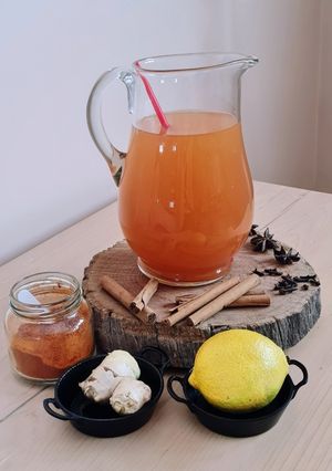 Una foto de Bebida especiada sin alcohol