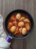 Telur Tahu Asam Manis