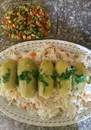 صورة لوصفة محشي كوسا بلبن 😋😋😋