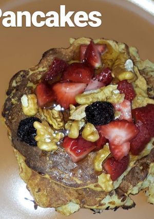 Una foto de Pancakes de banana - 3 ingredientes
