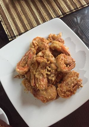 Foto resep Udang windu telur asin