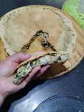 Tarta de pollo y puerro