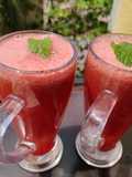 Refreshing watermelon juice