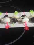 Banderillas de boquerones en vinagre y uvas