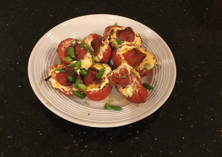 Recipe of Homemade Pizza Baked Tomatos