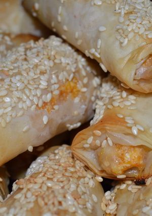 Una foto de Rollito de masa pilo, zapallo y ricota