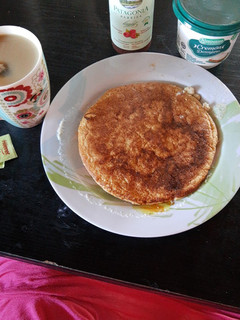Una foto de Tortilla de avena fit en sartén
