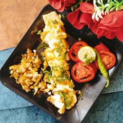 A picture of Tofu grilled (soft Tofu grilled 😋).