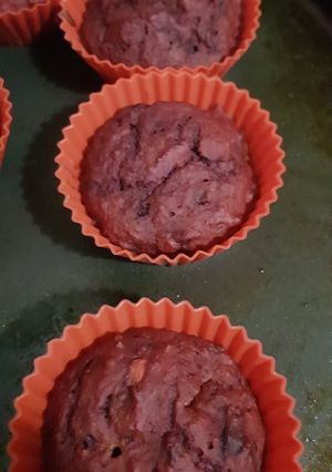 Una foto de Muffins de remolacha