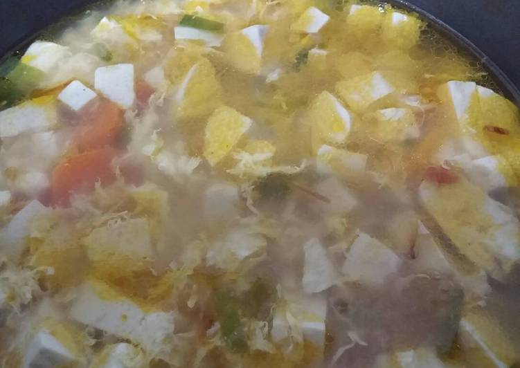 Resep Sup Tahu Telur | Cara Masak Sup Tahu Telur Yang Enak Dan Lezat