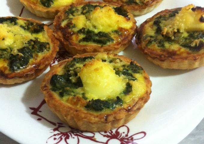 Spinach mini quiches !