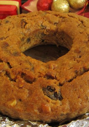 A picture of Boozy Christmas Rich Fruit Bundt Cake - My Way!.