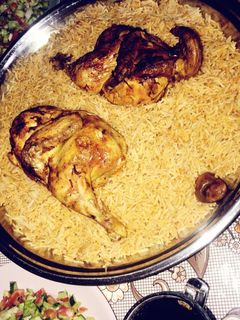 صورة لوصفة كبسة دجاج ولا ألذ 😋♥️
