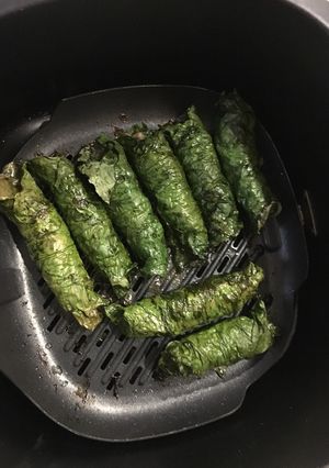 Hình của món Chả lá lốt bằng nồi chiên không dầu.