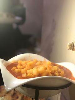 صورة لوصفة بطاطا بالحمر (حمورية)