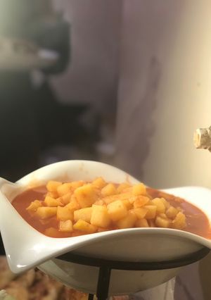 صورة لوصفة بطاطا بالحمر (حمورية)