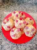 Bollitos sin gluten rellenos de frambuesas ❤️ y almendra
