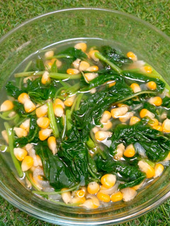 Foto resep Sayur Bayam Jagung