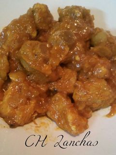 Una foto de Lomo de cerdo al curry de lima
