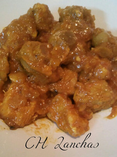 Una foto de Lomo de cerdo al curry de lima