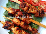 Pan grilled chicken sticks