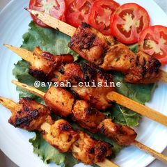 A picture of Pan grilled chicken sticks.