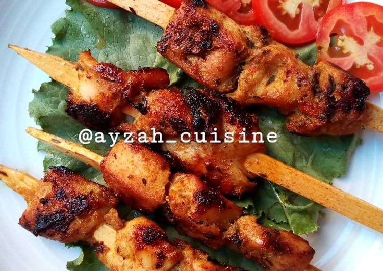 Pan grilled chicken sticks