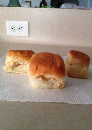 A picture of Peanut butter & banana sliders.