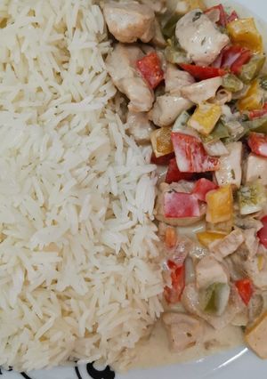 صورة لوصفة دجاج بالكريمه