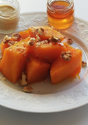 Une photo de Dessert au potimarron