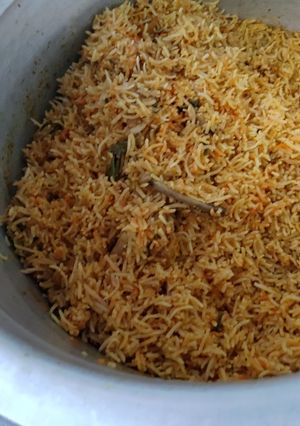 A picture of Chicken Biryani.