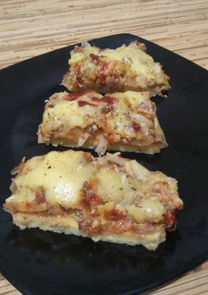 Foto resep Cloud bread pizza ketofy