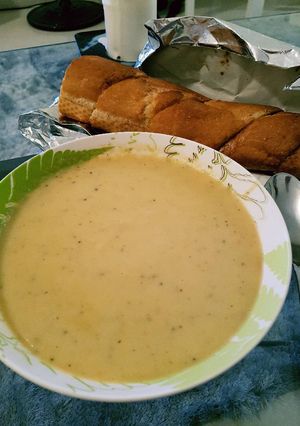 A picture of Special Leek and Potato soup.